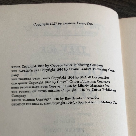 1947 Teen-Age Outdoor Stories Book - Picture 6 of 12